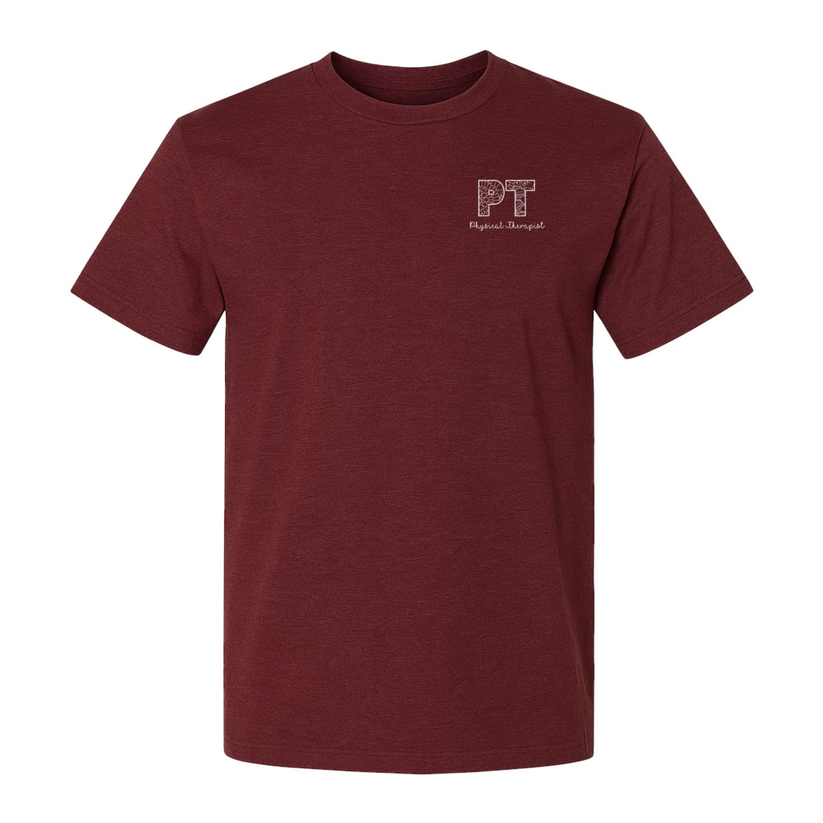 Physical Therapist T-Shirt, Floral PT Pocket Design for Therapy Professionals and Graduation Gifts