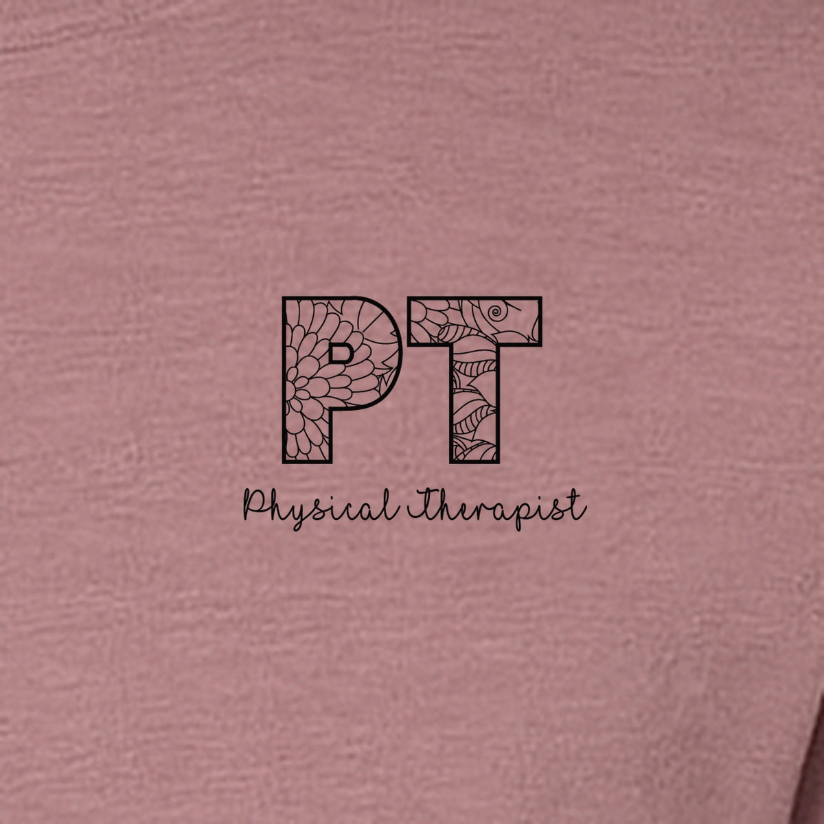 Physical Therapist T-Shirt, Floral PT Pocket Design for Therapy Professionals and Graduation Gifts