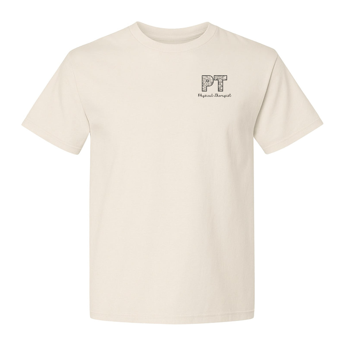 Physical Therapist T-Shirt, Floral PT Pocket Design for Therapy Professionals and Graduation Gifts