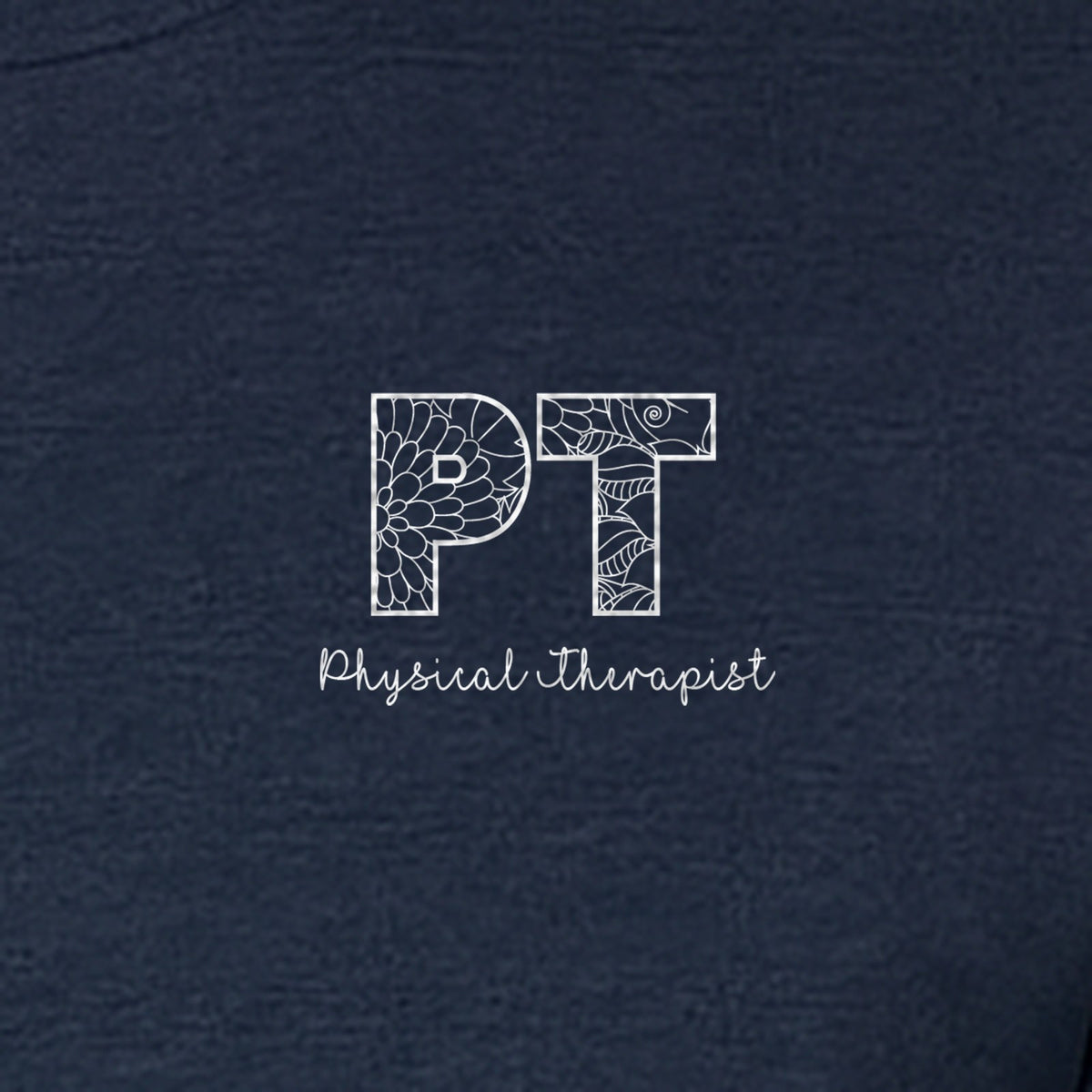 Physical Therapist T-Shirt, Floral PT Pocket Design for Therapy Professionals and Graduation Gifts