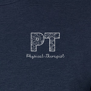 Physical Therapist T-Shirt, Floral PT Pocket Design for Therapy Professionals and Graduation Gifts