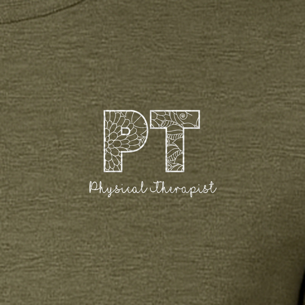 Physical Therapist T-Shirt, Floral PT Pocket Design for Therapy Professionals and Graduation Gifts