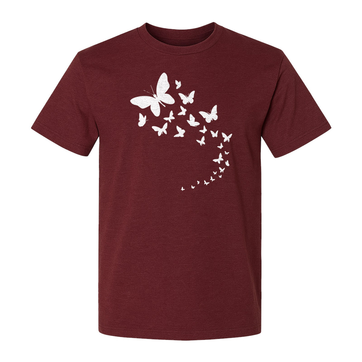 Butterfly T-Shirt, Swirling Silhouette Graphic for Nature Lovers and Garden Fans