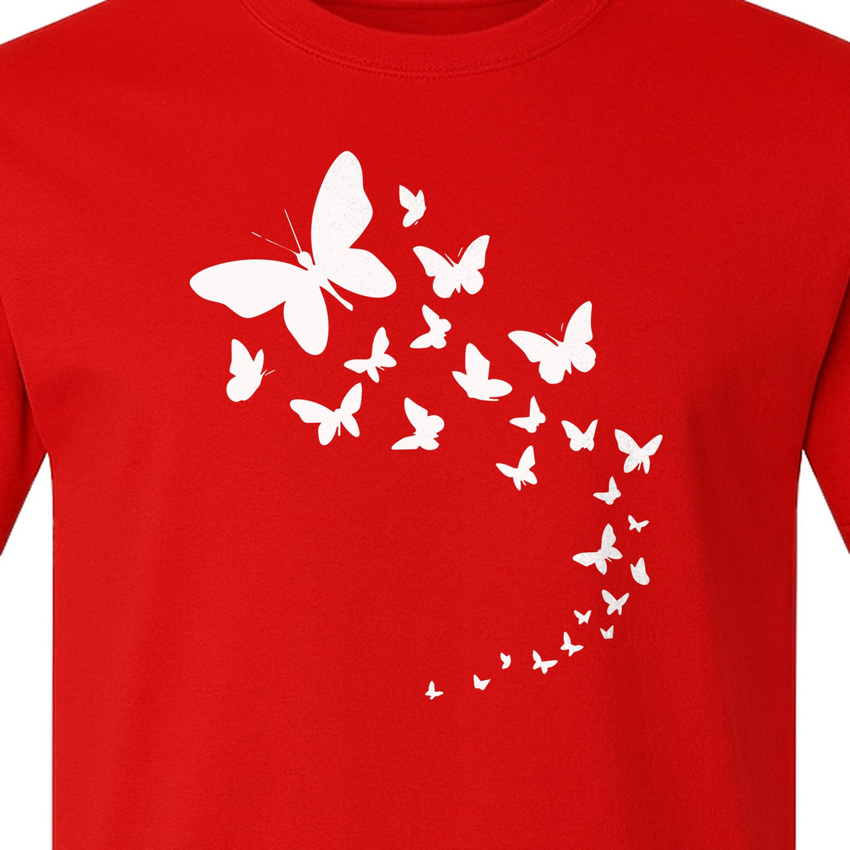 Butterfly T-Shirt, Swirling Silhouette Graphic for Nature Lovers and Garden Fans