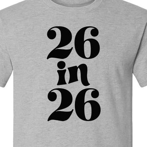 26th Birthday T-Shirt, Turning Twenty-Six Graphic for Milestone Celebrations and Adult Parties