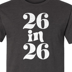 26th Birthday T-Shirt, Turning Twenty-Six Graphic for Milestone Celebrations and Adult Parties