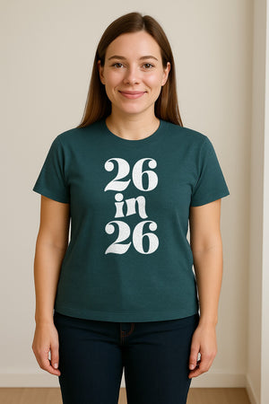 26th Birthday T-Shirt, Turning Twenty-Six Graphic for Milestone Celebrations and Adult Parties