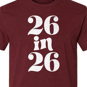 26th Birthday T-Shirt, Turning Twenty-Six Graphic for Milestone Celebrations and Adult Parties