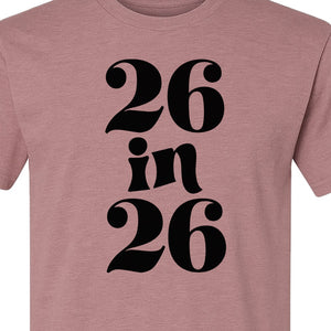 26th Birthday T-Shirt, Turning Twenty-Six Graphic for Milestone Celebrations and Adult Parties