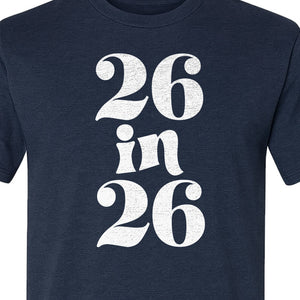 26th Birthday T-Shirt, Turning Twenty-Six Graphic for Milestone Celebrations and Adult Parties