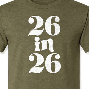 26th Birthday T-Shirt, Turning Twenty-Six Graphic for Milestone Celebrations and Adult Parties