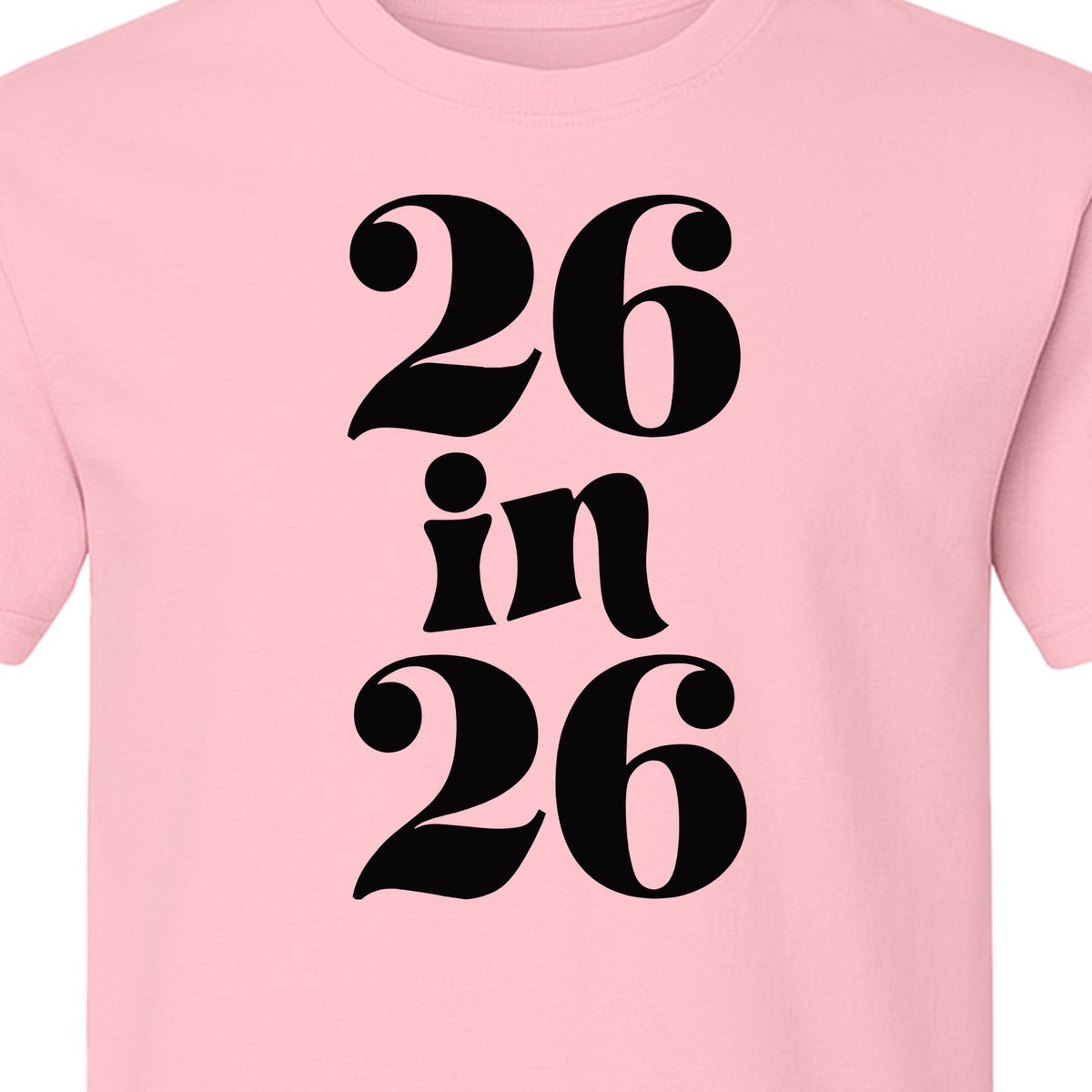 26th Birthday T-Shirt, Turning Twenty-Six Graphic for Milestone Celebrations and Adult Parties