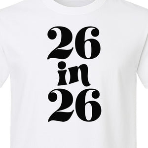 26th Birthday T-Shirt, Turning Twenty-Six Graphic for Milestone Celebrations and Adult Parties