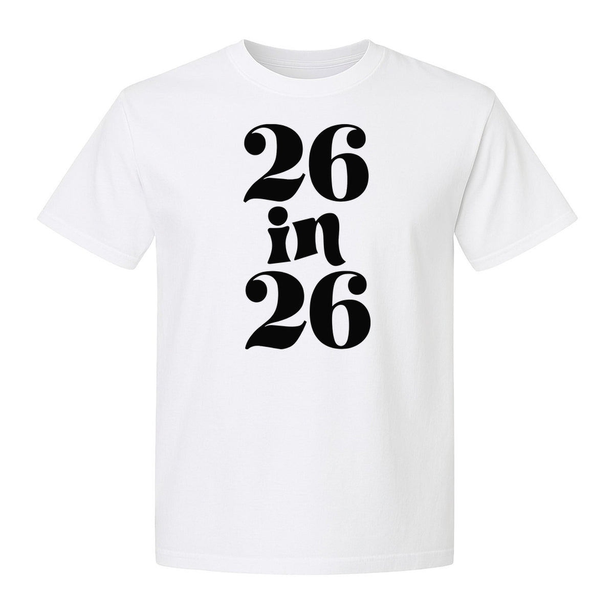26th Birthday T-Shirt, Turning Twenty-Six Graphic for Milestone Celebrations and Adult Parties