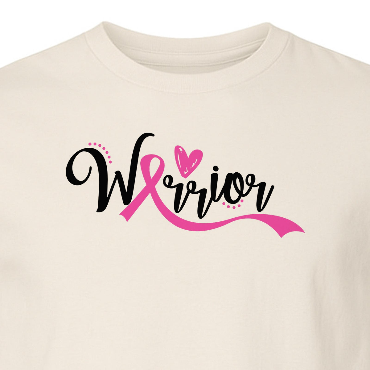 Breast Cancer Awareness T-Shirt, Warrior Pink Ribbon Support Design for Survivors and Loved Ones