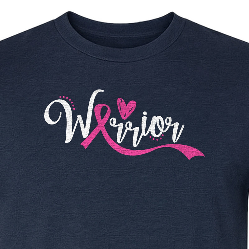 Breast Cancer Awareness T-Shirt, Warrior Pink Ribbon Support Design for Survivors and Loved Ones