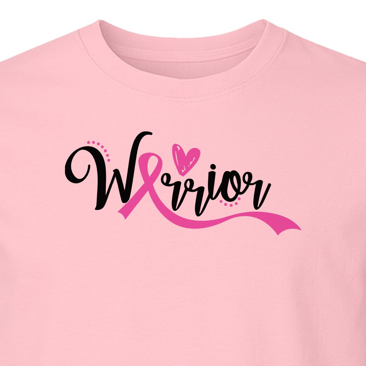 Breast Cancer Awareness T-Shirt, Warrior Pink Ribbon Support Design for Survivors and Loved Ones