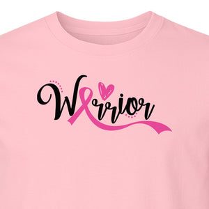 Breast Cancer Awareness T-Shirt, Warrior Pink Ribbon Support Design for Survivors and Loved Ones