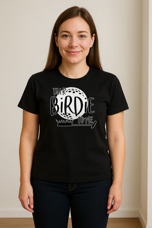 Golf T-Shirt, Talk Birdie To Me Funny Golfer Design for Players, Father's Day and Birthdays