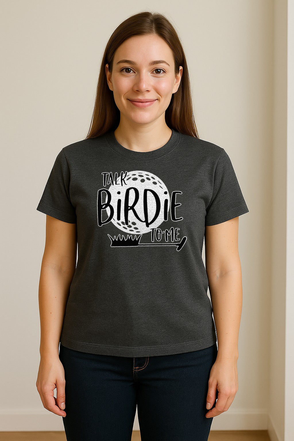 Golf T-Shirt, Talk Birdie To Me Funny Golfer Design for Players, Father's Day and Birthdays