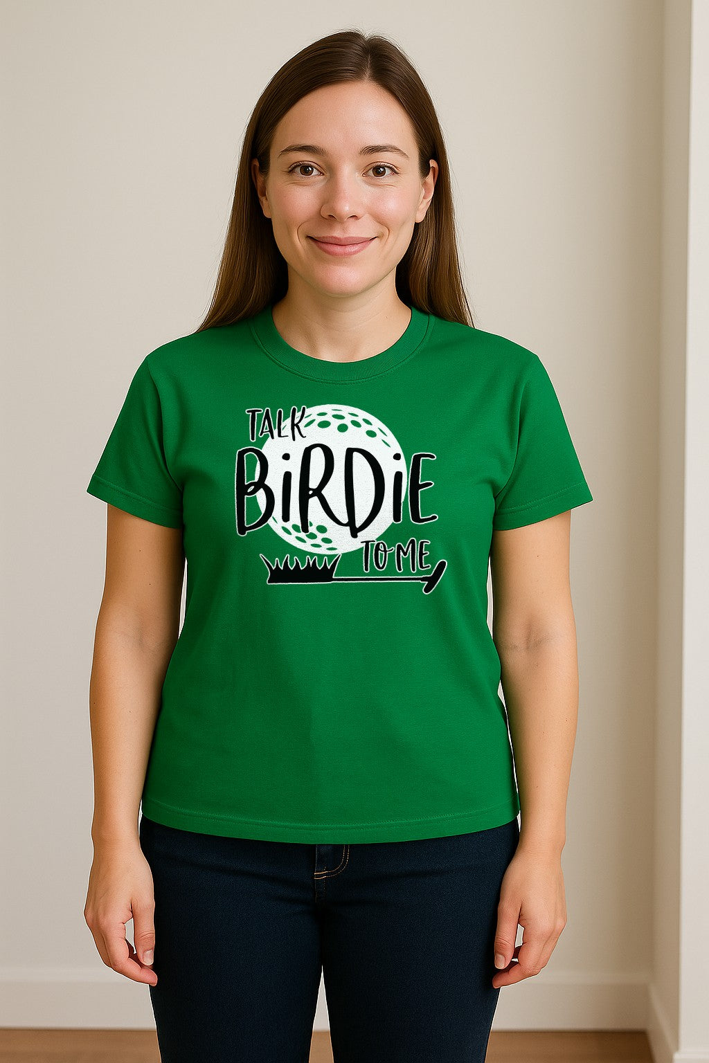 Golf T-Shirt, Talk Birdie To Me Funny Golfer Design for Players, Father's Day and Birthdays