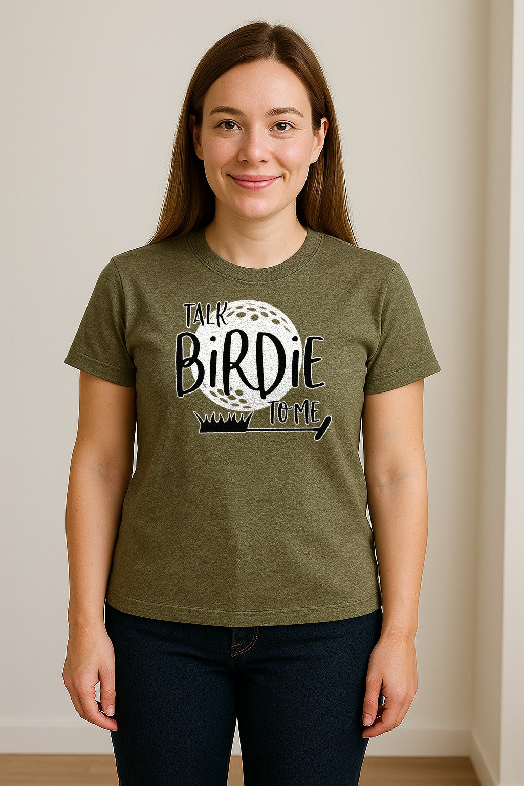 Golf T-Shirt, Talk Birdie To Me Funny Golfer Design for Players, Father's Day and Birthdays