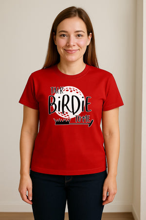 Golf T-Shirt, Talk Birdie To Me Funny Golfer Design for Players, Father's Day and Birthdays