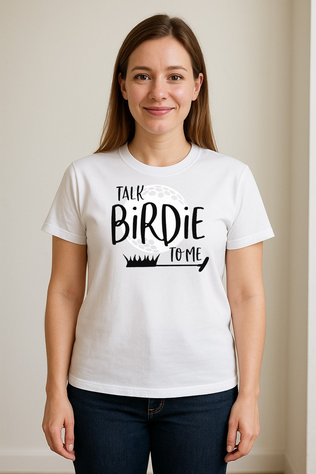 Golf T-Shirt, Talk Birdie To Me Funny Golfer Design for Players, Father's Day and Birthdays
