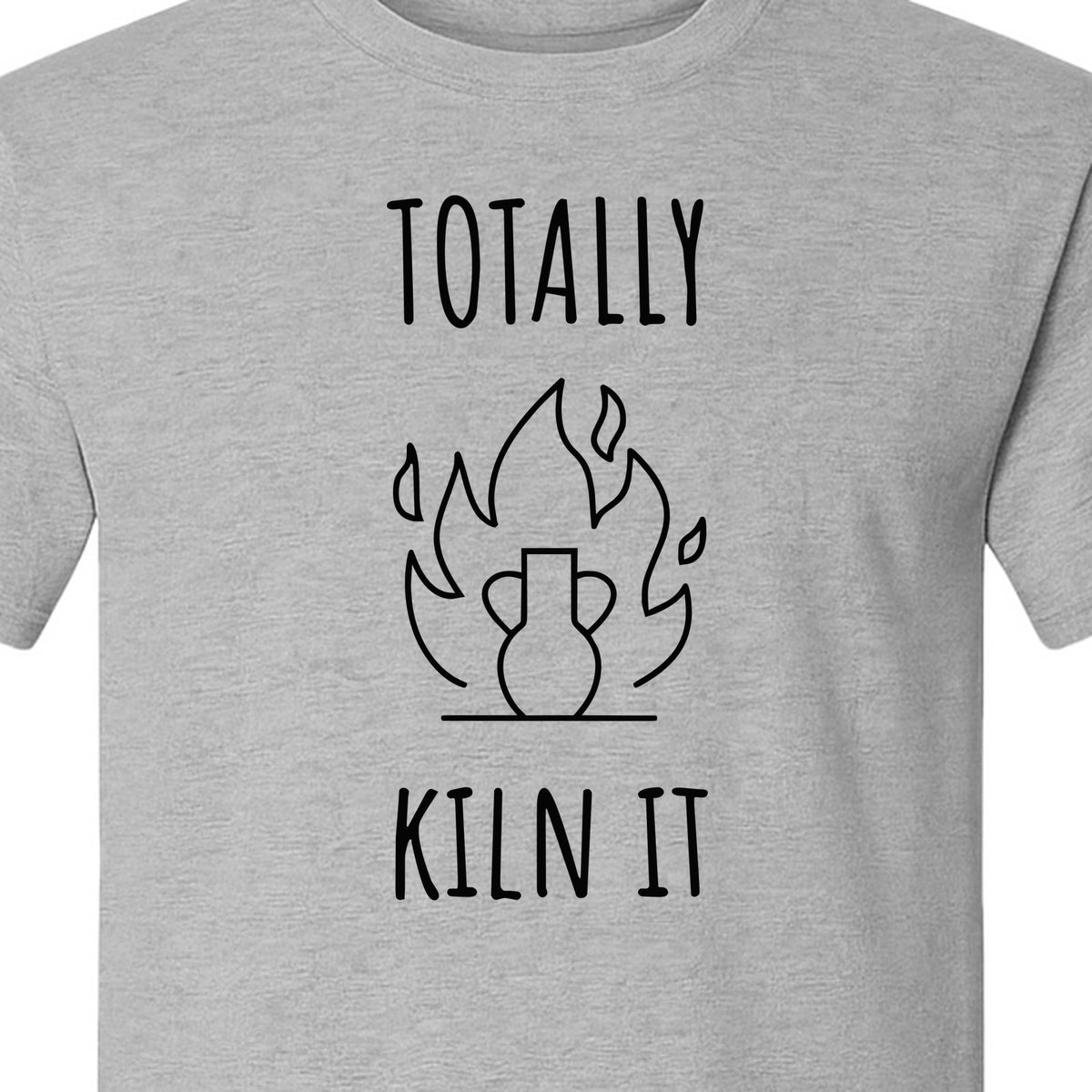 Pottery T-Shirt, Totally Kiln It Funny Ceramic Studio Design for Clay Artists