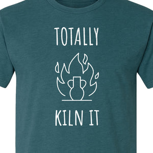 Pottery T-Shirt, Totally Kiln It Funny Ceramic Studio Design for Clay Artists