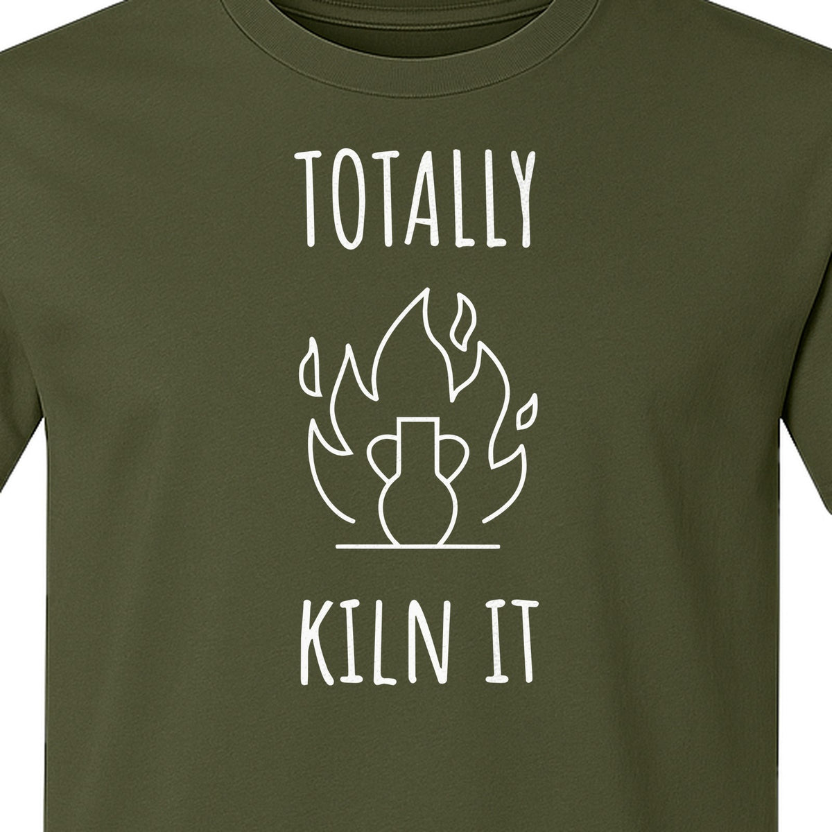 Pottery T-Shirt, Totally Kiln It Funny Ceramic Studio Design for Clay Artists