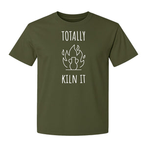 Pottery T-Shirt, Totally Kiln It Funny Ceramic Studio Design for Clay Artists