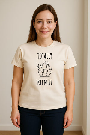 Pottery T-Shirt, Totally Kiln It Funny Ceramic Studio Design for Clay Artists