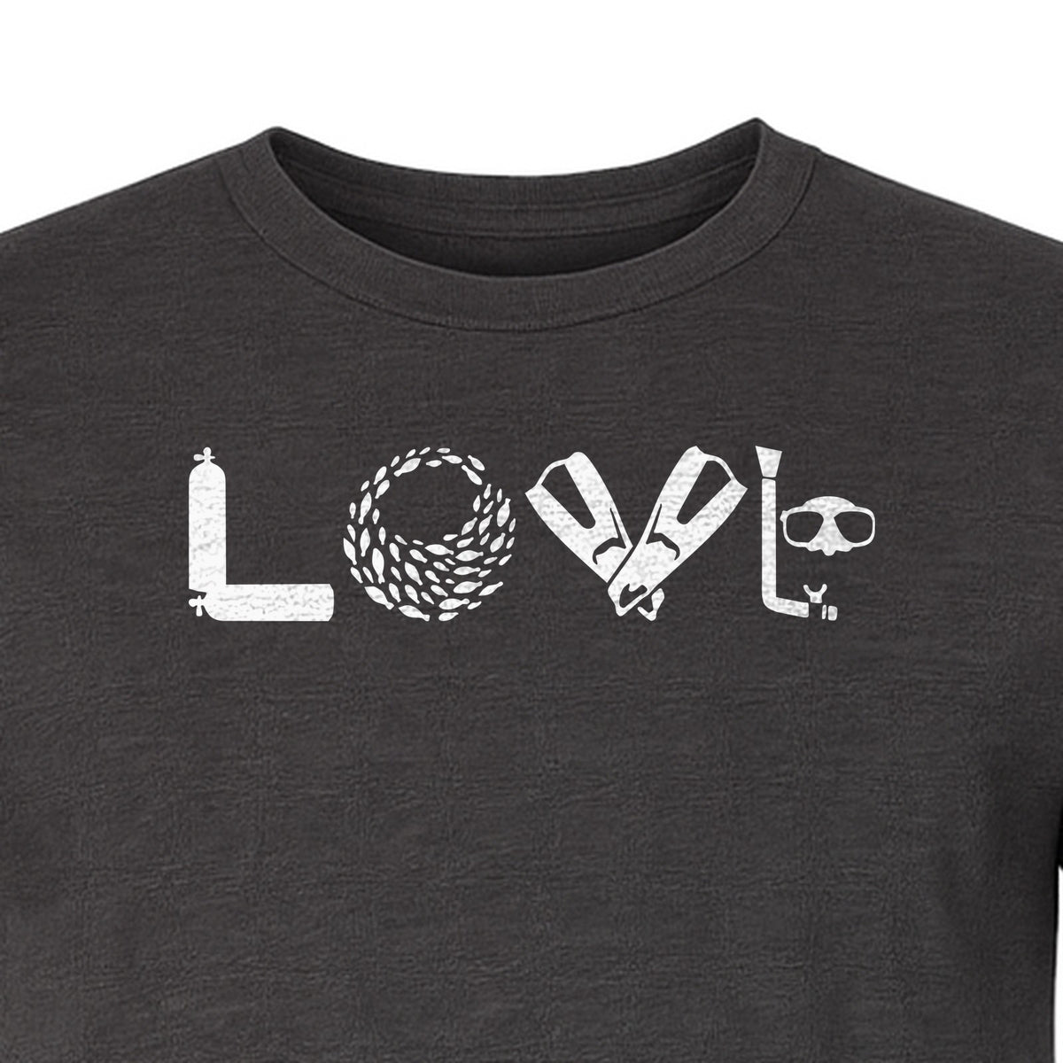 Scuba Diving T-Shirt, Love Letter Graphic for Divers and Underwater Adventure Gifts
