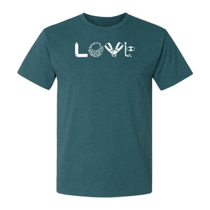 Scuba Diving T-Shirt, Love Letter Graphic for Divers and Underwater Adventure Gifts