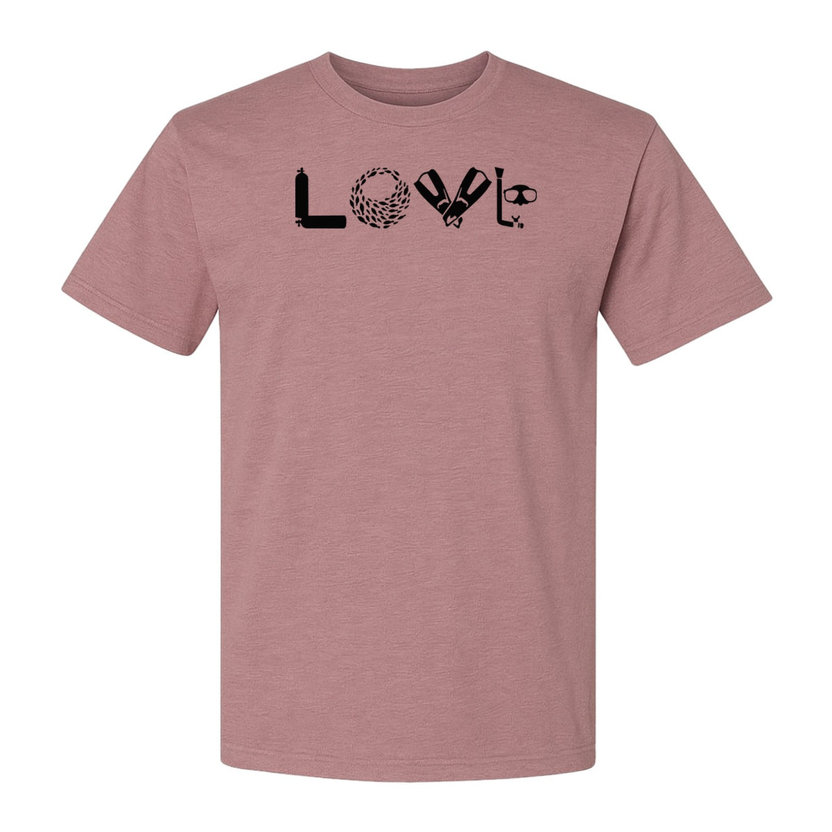 Scuba Diving T-Shirt, Love Letter Graphic for Divers and Underwater Adventure Gifts