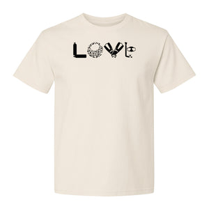 Scuba Diving T-Shirt, Love Letter Graphic for Divers and Underwater Adventure Gifts