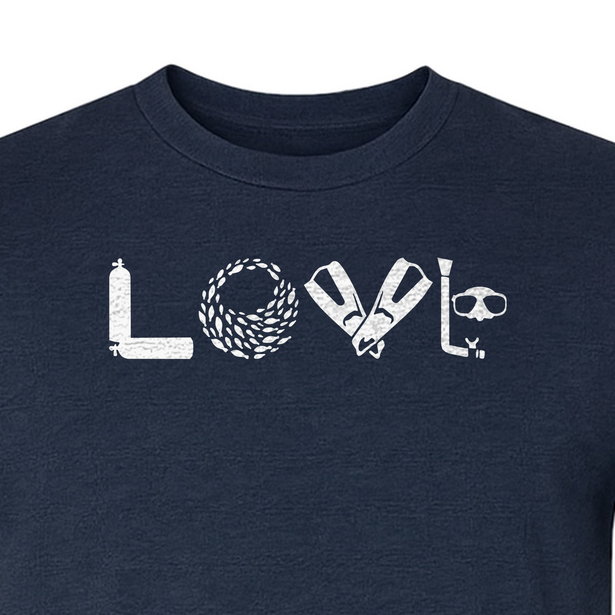 Scuba Diving T-Shirt, Love Letter Graphic for Divers and Underwater Adventure Gifts