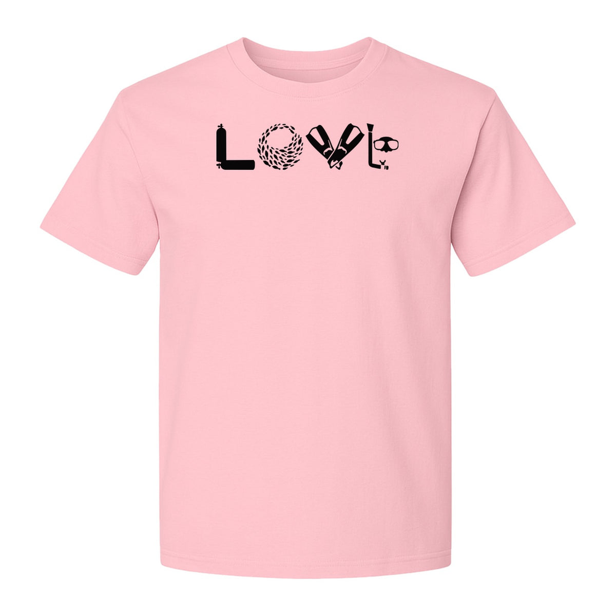 Scuba Diving T-Shirt, Love Letter Graphic for Divers and Underwater Adventure Gifts