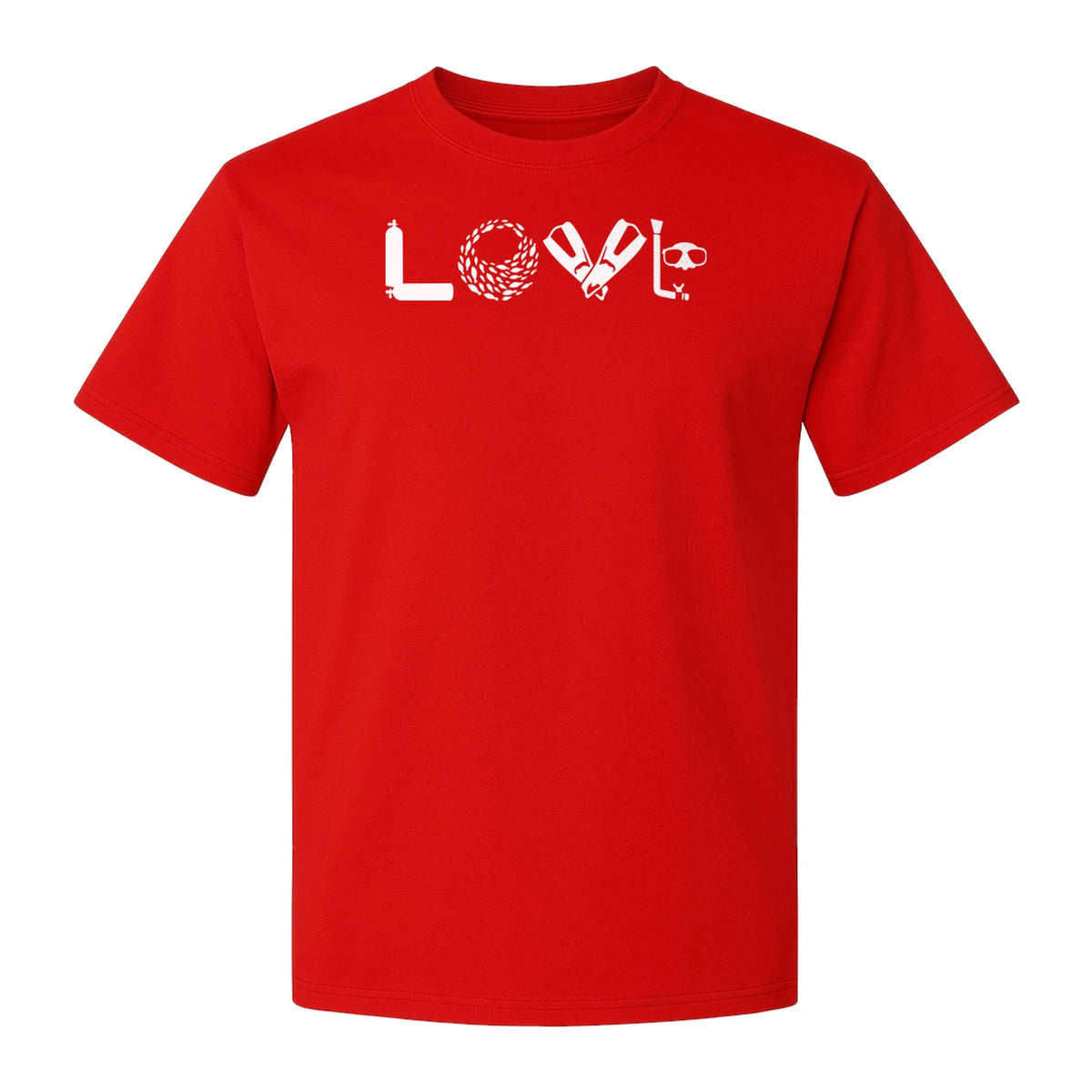 Scuba Diving T-Shirt, Love Letter Graphic for Divers and Underwater Adventure Gifts