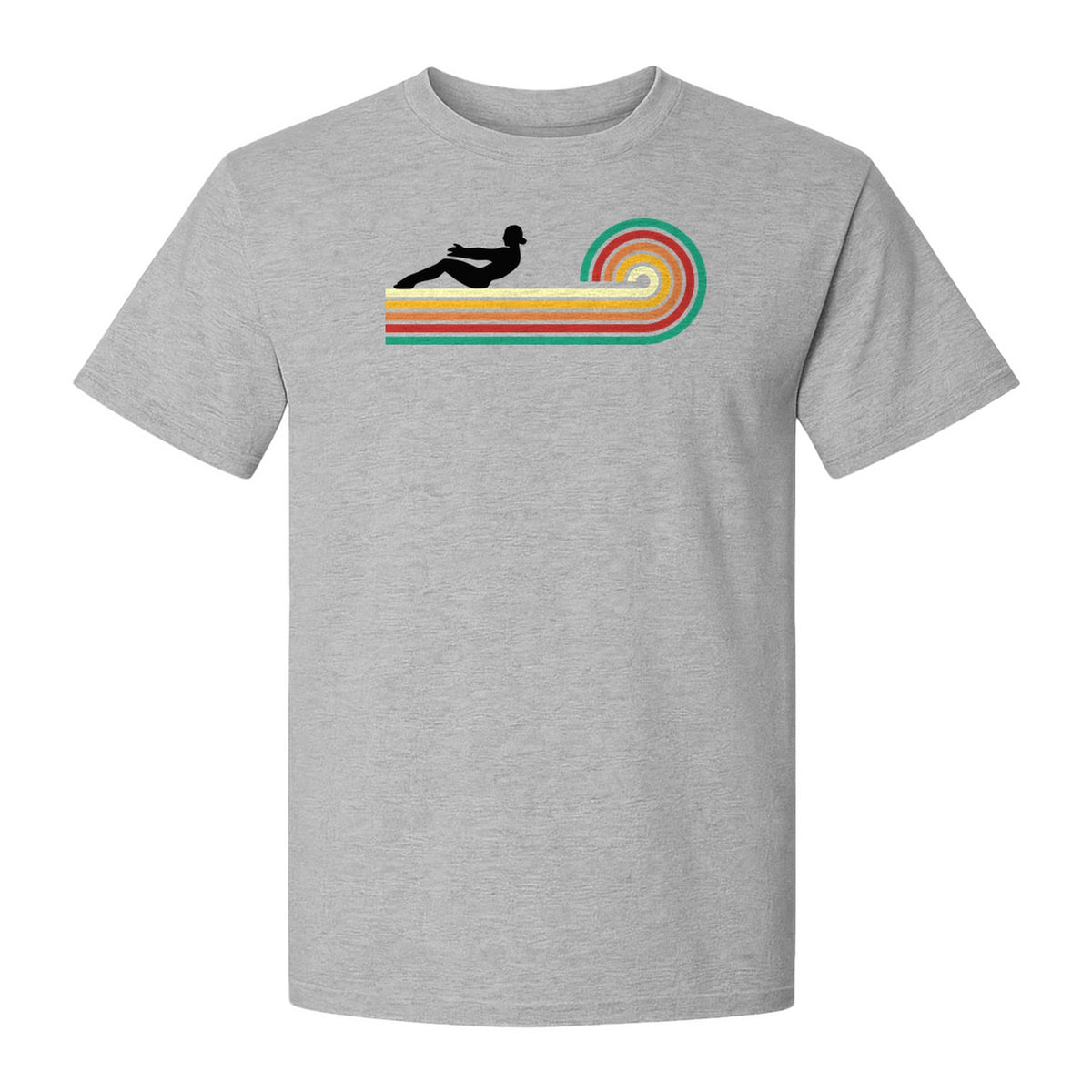 Pilates T-Shirt, Retro Rainbow Reformer Workout Design for Fitness Fans and Instructors