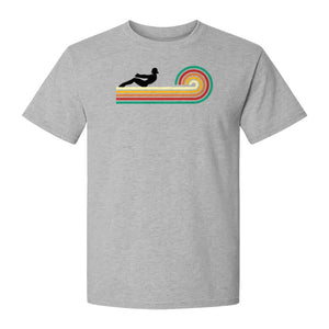 Pilates T-Shirt, Retro Rainbow Reformer Workout Design for Fitness Fans and Instructors