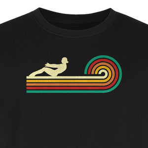 Pilates T-Shirt, Retro Rainbow Reformer Workout Design for Fitness Fans and Instructors