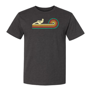 Pilates T-Shirt, Retro Rainbow Reformer Workout Design for Fitness Fans and Instructors