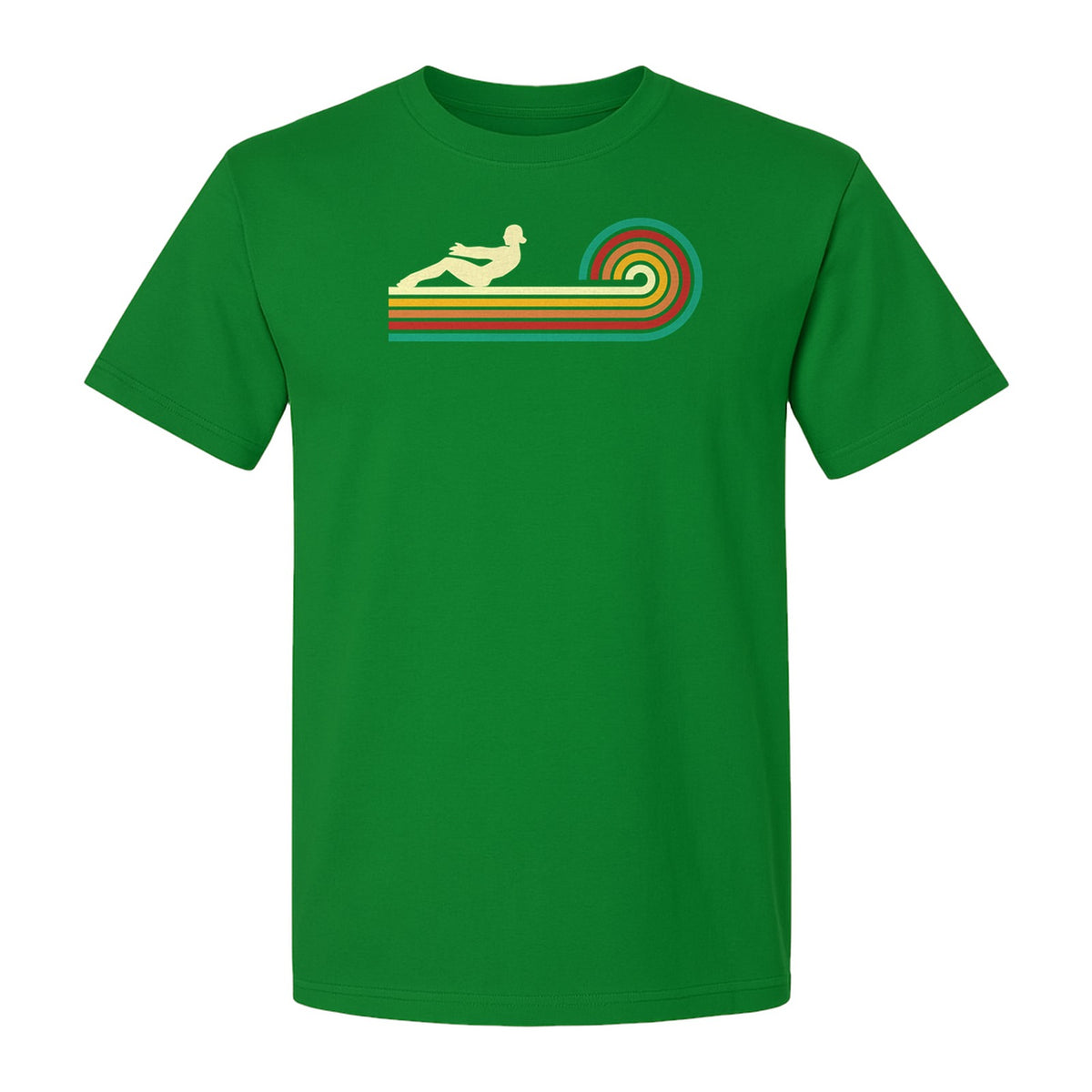 Pilates T-Shirt, Retro Rainbow Reformer Workout Design for Fitness Fans and Instructors