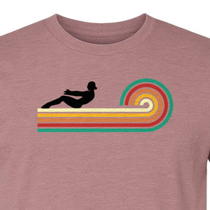 Pilates T-Shirt, Retro Rainbow Reformer Workout Design for Fitness Fans and Instructors