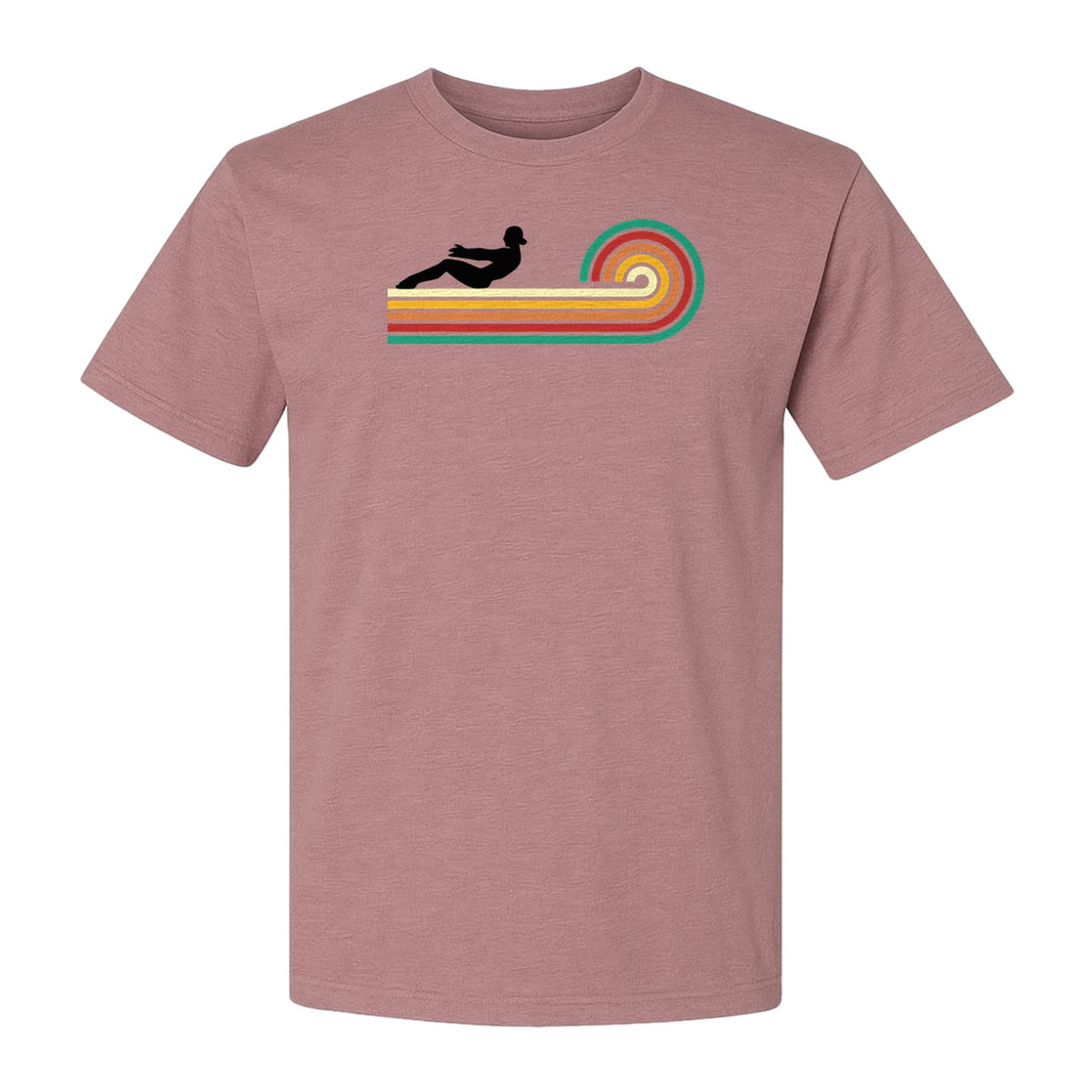 Pilates T-Shirt, Retro Rainbow Reformer Workout Design for Fitness Fans and Instructors