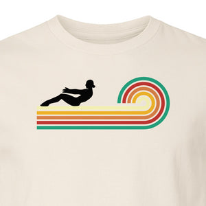 Pilates T-Shirt, Retro Rainbow Reformer Workout Design for Fitness Fans and Instructors