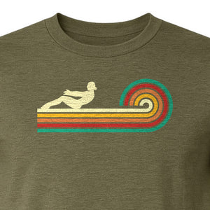 Pilates T-Shirt, Retro Rainbow Reformer Workout Design for Fitness Fans and Instructors