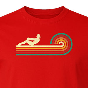 Pilates T-Shirt, Retro Rainbow Reformer Workout Design for Fitness Fans and Instructors
